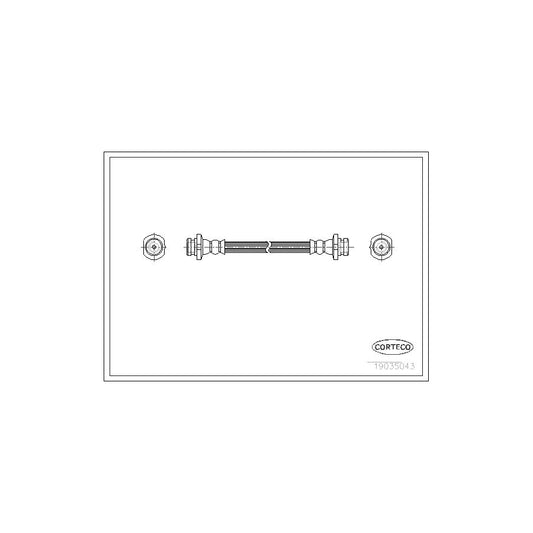 Corteco 19035043 Brake Hose For Nissan Micra Ii Hatchback (K11) | ML Performance UK