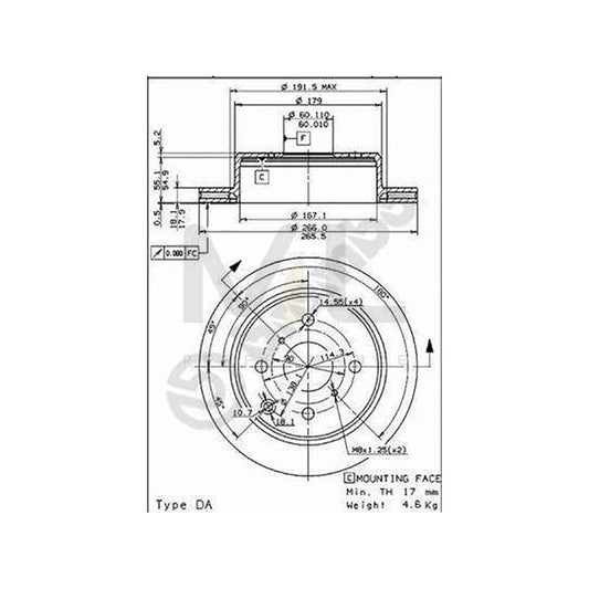 BREMBO 09.5706.10 Brake Disc for TOYOTA CELICA Internally Vented | ML Performance Car Parts