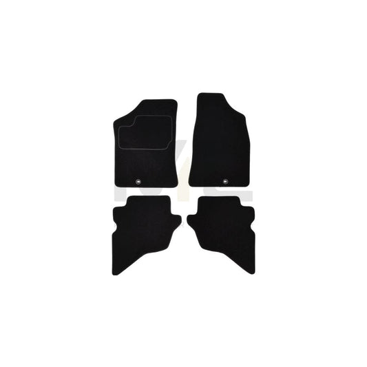 MAMMOOTH A041 FOR280 PRM 01 Floor mat set for FORD Ranger Mk2 (ET) Textile, Front and Rear, Quantity: 4, Black | ML Performance Car Parts