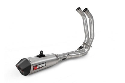 Scorpion RYA124SYSSEO Yamaha Tracer 7 Serket Taper Full System - Brushed Stainless Steel Sleeve | ML Performance UK UK