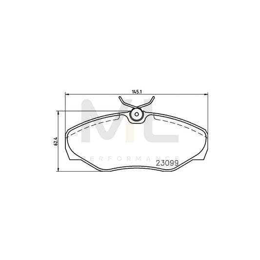 Hella 8DB 355 011-091 Brake Pad Set | ML Performance Car Parts