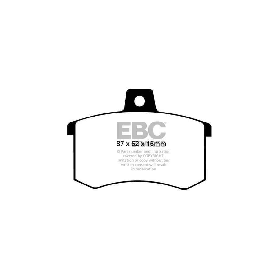 EBC DP3370C Alfa Romeo Audi Lancia Redstuff Rear Brake Pads - Girling/TRW Caliper 2 | ML Performance UK Car Parts