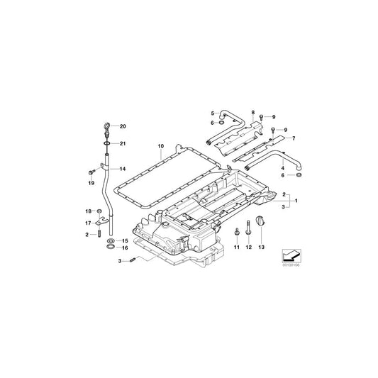Genuine BMW 11131407531 E39 Suction Pipe Right (Inc. M5) | ML Performance UK Car Parts