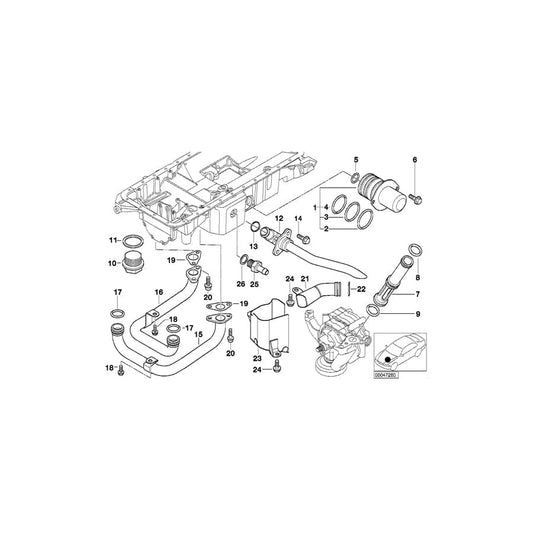 Genuine BMW 11131407899 E52 Oil Pipe Outlet (Inc. Z8) | ML Performance UK Car Parts