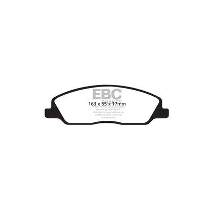 EBC DP21869 Ford Mustang Greenstuff Front Brake Pads 2 | ML Performance UK Car Parts