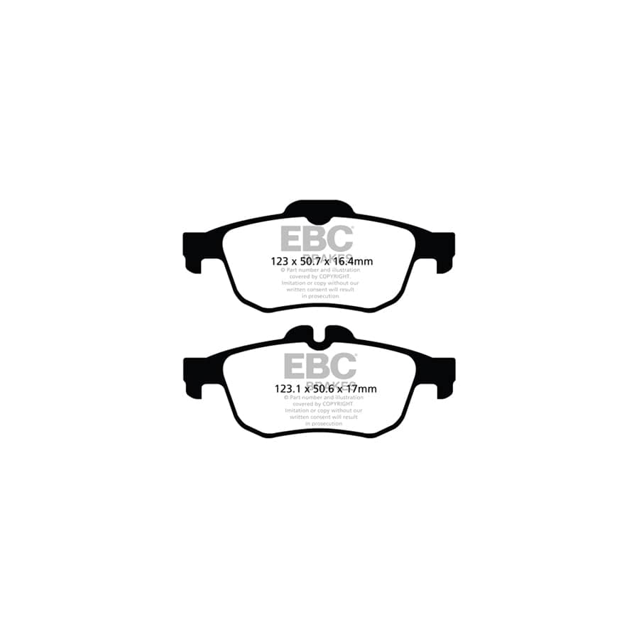 EBC PDKR1027 Renault Latitude Ultimax Rear Brake Pad & Plain Disc Kit 2 | ML Performance UK Car Parts