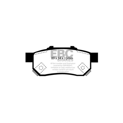 EBC PDKR402 Honda Ultimax Rear Brake Pad & Plain Disc Kit - Akebono Caliper (Inc. City & Jazz) 2 | ML Performance UK Car Parts