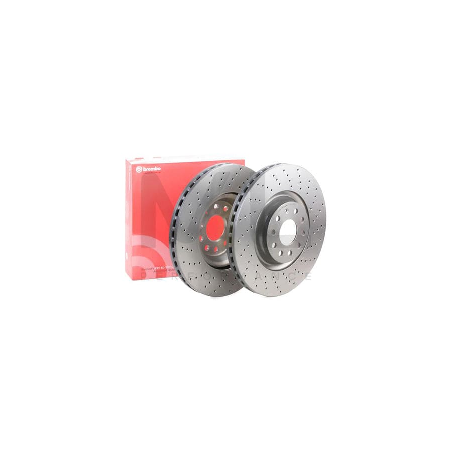 BREMBO 09.C306.1X Brake Disc Perforated / Vented, Coated, High-carbon, with bolts/screws | ML Performance Car Parts