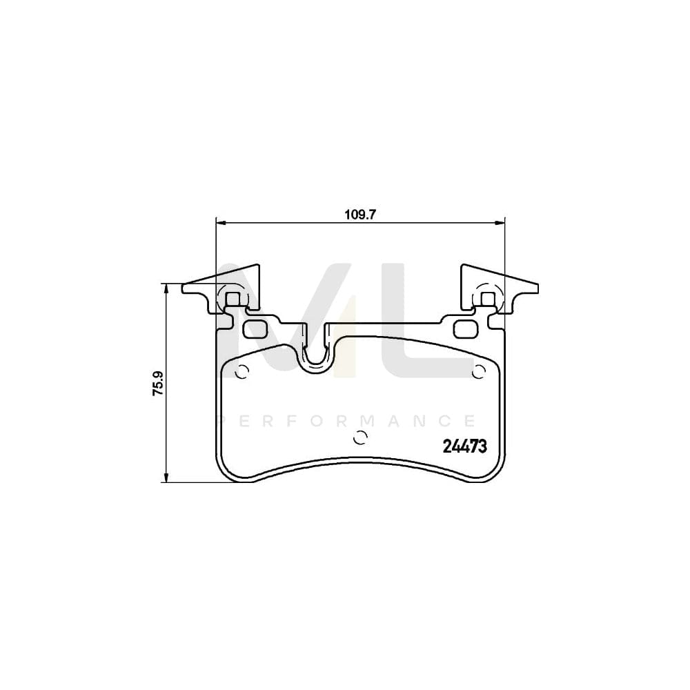 Hella 8DB 355 014-811 Brake Pad Set Not Prepared For Wear Indicator | ML Performance Car Parts