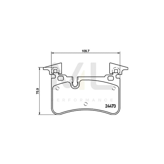 Hella 8DB 355 014-811 Brake Pad Set Not Prepared For Wear Indicator | ML Performance Car Parts