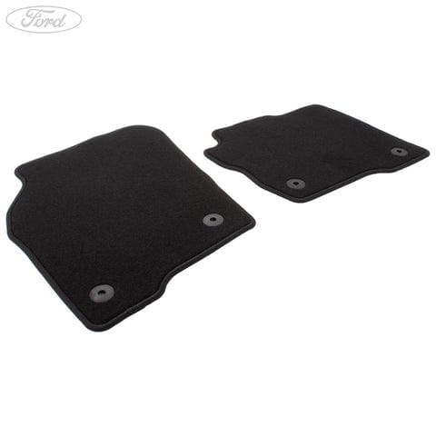 GENUINE FORD 1905274 EDGE CARPET FLOOR MATS BLACK, FRONT | ML Performance UK