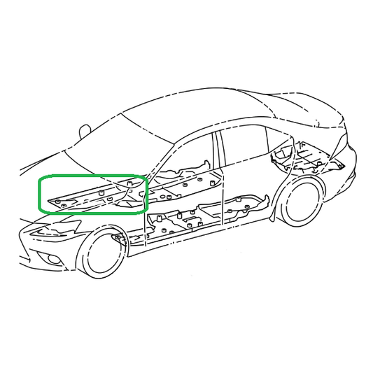 Genuine Lexus 58165-30110 IS Phase 3 O/S Front Body Undercover