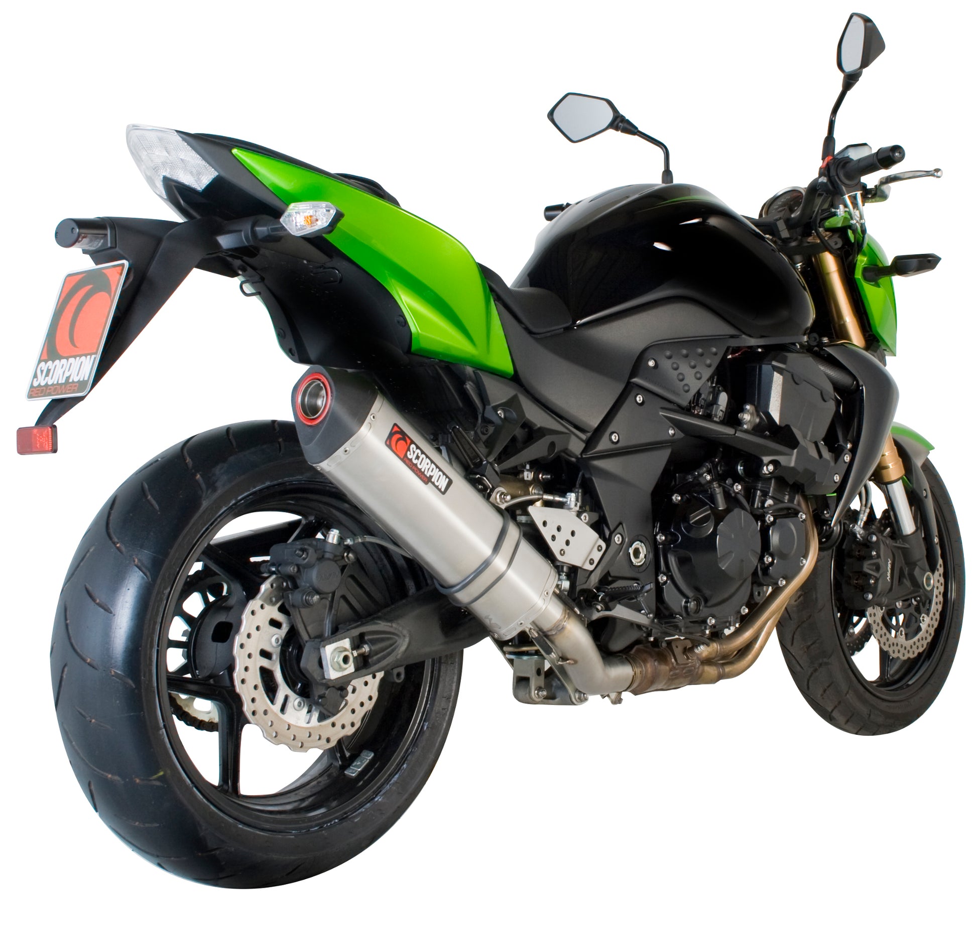 Scorpion RKA78SEO Kawasaki Z750 Serket Parallel Slip-On - Brushed Stainless Steel Sleeve | ML Performance UK UK