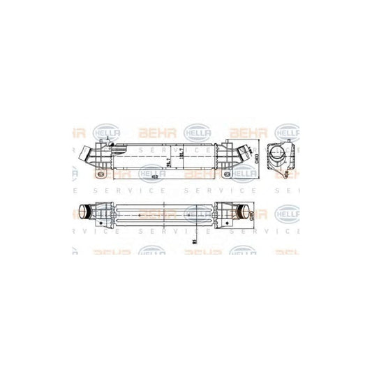 Hella 8ML 376 899-091 Intercooler