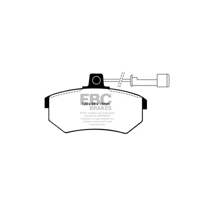 EBC DP3486C Audi Redstuff Front Brake Pads - Girling/TRW Caliper (Inc. 80, 200, Coupe, Quattro) 2 | ML Performance UK Car Parts