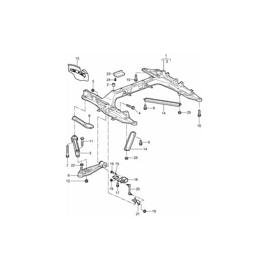 Genuine Porsche Control Arm Lower, Front Porsche 987 / 987C / 997 | ML Performance UK Car Parts