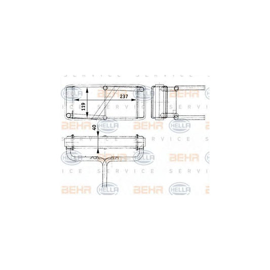 Hella 8FH 351 312-681 Heater Matrix