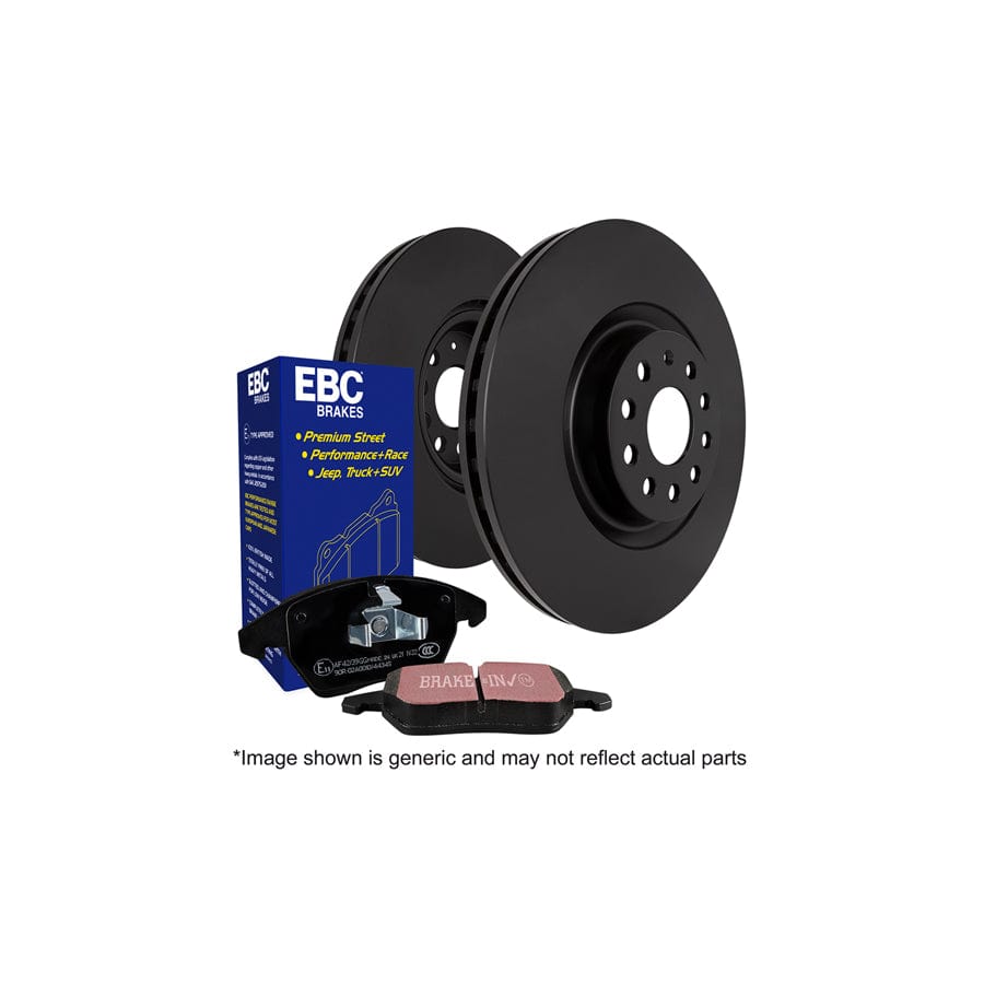 EBC PDKR359 Ford Ultimax Rear Brake Pad & Plain Disc Kit - Bosch Caliper (Inc. Tourneo & Transit) 1 | ML Performance UK Car Parts