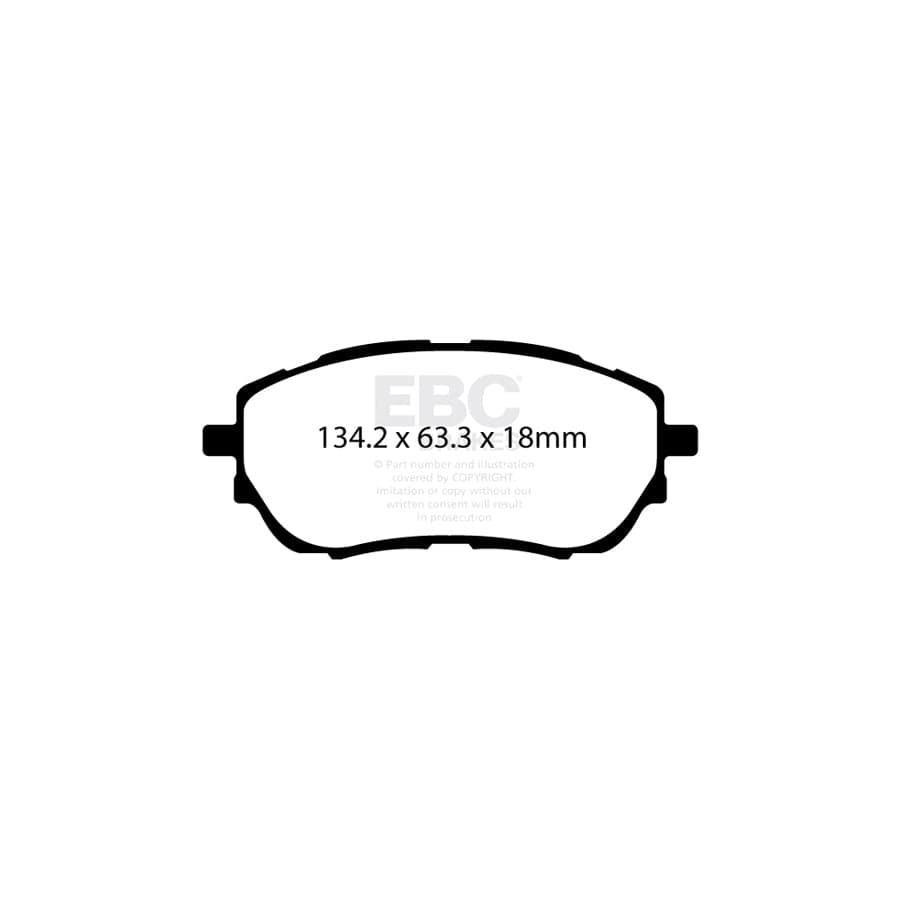 EBC PDKF1902 Toyota Ultimax Front Brake Pad & Plain Disc Kit - Bosch Caliper (Inc. Auris & Corolla) 2 | ML Performance UK Car Parts