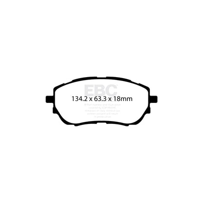 EBC PDKF1902 Toyota Ultimax Front Brake Pad & Plain Disc Kit - Bosch Caliper (Inc. Auris & Corolla) 2 | ML Performance UK Car Parts