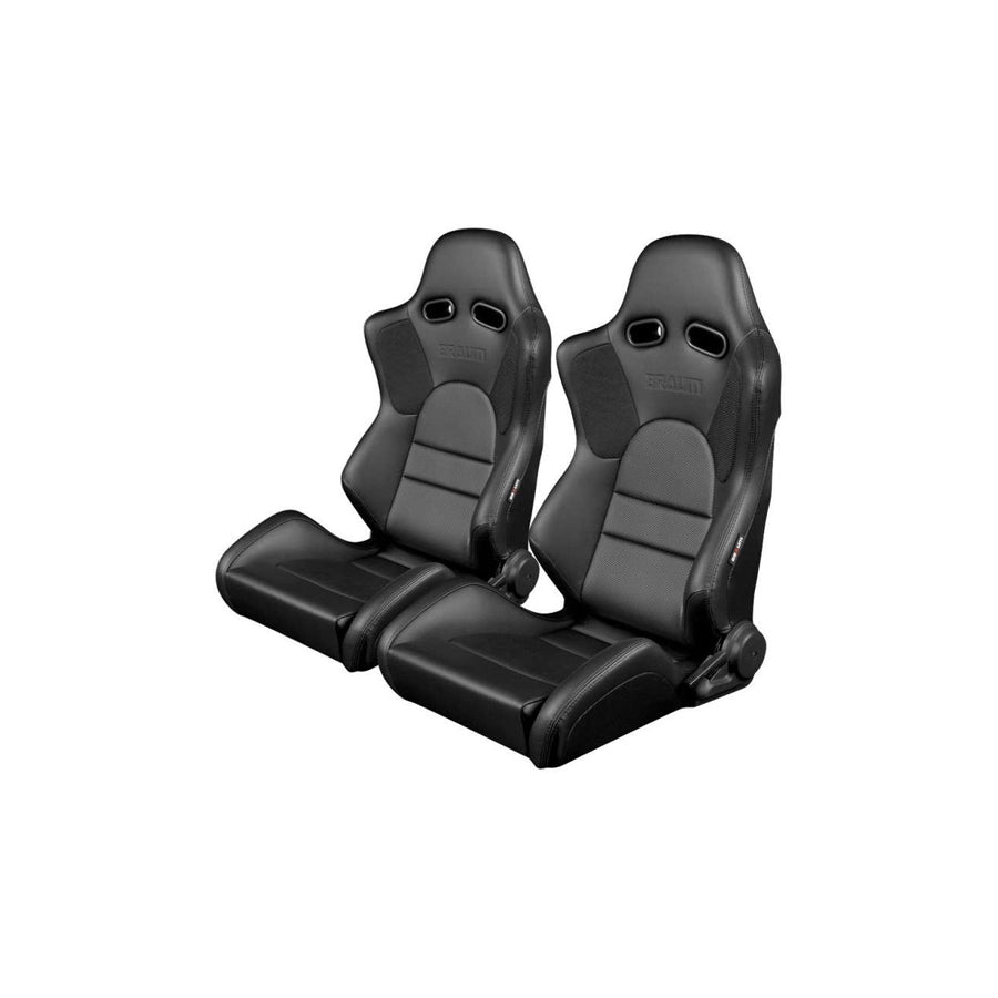 BRAUM Advan Series Racing Seats (Black Leatherette) – Pair | ML Performance UK Car Parts