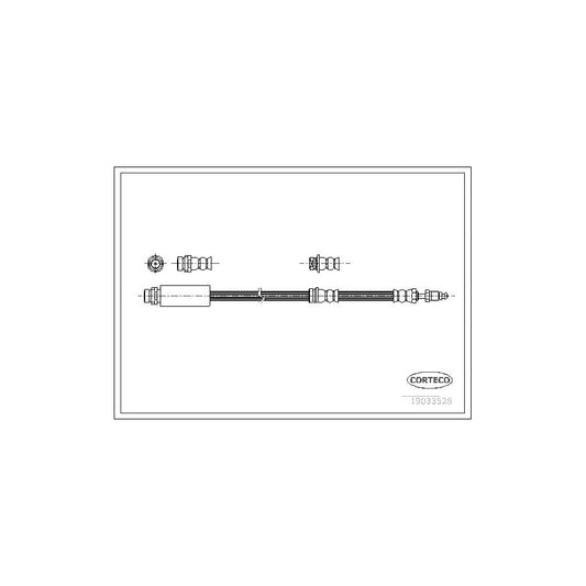 Corteco 19033528 Brake Hose For Mazda 2 Hatchback (Dy) | ML Performance UK