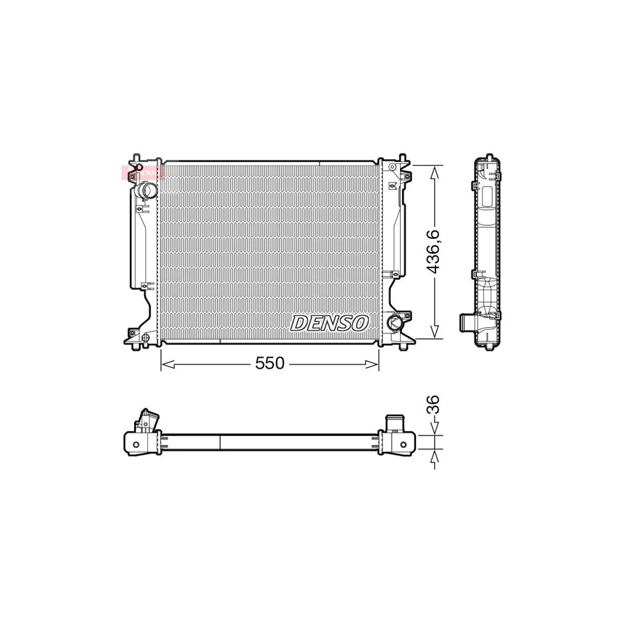 Denso DRM51014 Drm51014 Engine Radiator For Lexus Is Ii Saloon (Xe20) | ML Performance UK