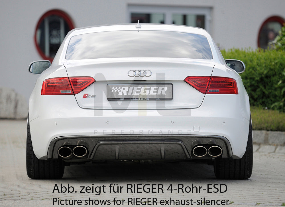 Rieger 00099196 Audi B8 B81 A5 Rear Diffuser 3 | ML Performance UK Car Parts