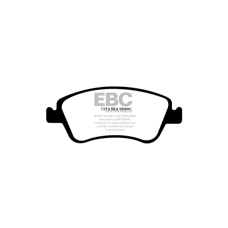 EBC PDKF1900 Toyota Ultimax Front Brake Pad & Plain Disc Kit - Bosch/Akebono Caliper (Inc. Auris & Corolla) 2 | ML Performance UK Car Parts