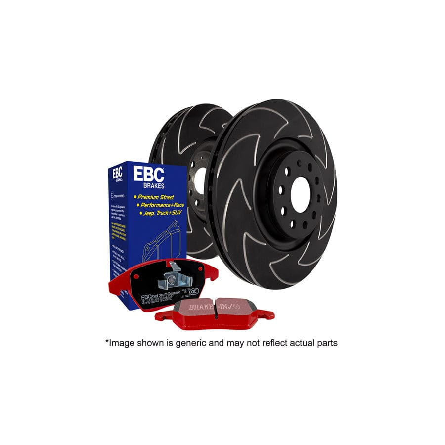 EBC PD17KF026 Honda Redstuff Front Brake Pad & BSD Disc Kit - Akebono Caliper (Inc. Integra & Prelude) 1 | ML Performance UK Car Parts
