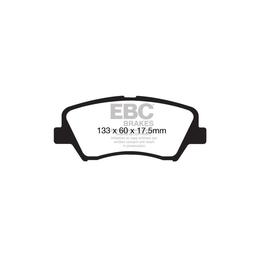 EBC DP21874 Hyundai Kia Greenstuff Front Brake Pads 2 | ML Performance UK Car Parts