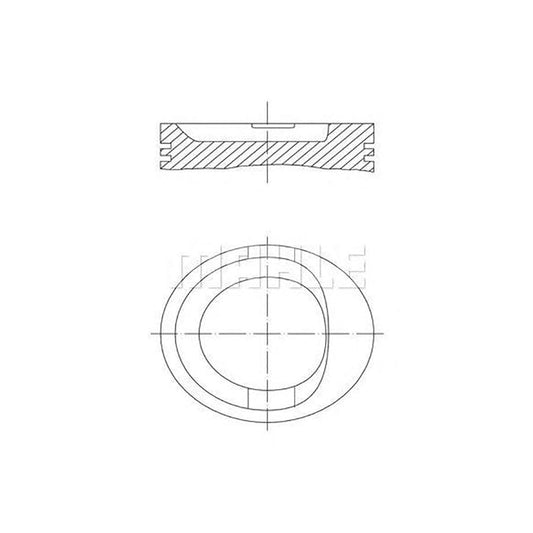 MAHLE ORIGINAL 568 05 03 Piston 76 mm, with piston rings | ML Performance Car Parts