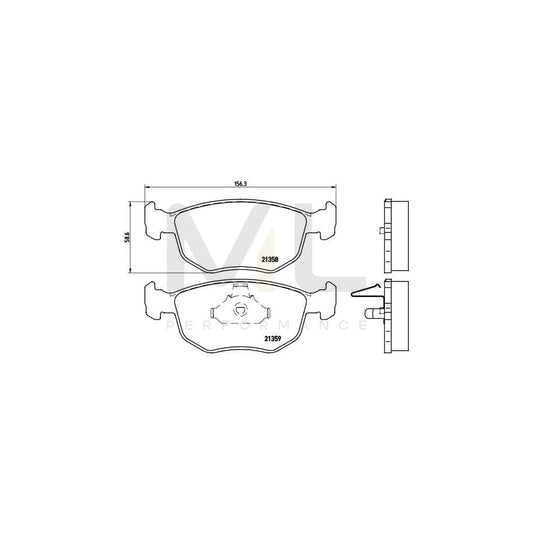Brembo P 24 069 Brake Pad Set Excl. Wear Warning Contact | ML Performance Car Parts