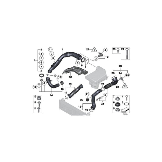 Genuine BMW 13717571360 E70 F15 F16 Gasket (Inc. X5 35i) | ML Performance UK Car Parts