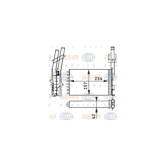Hella 8FH 351 313-051 Heater Matrix