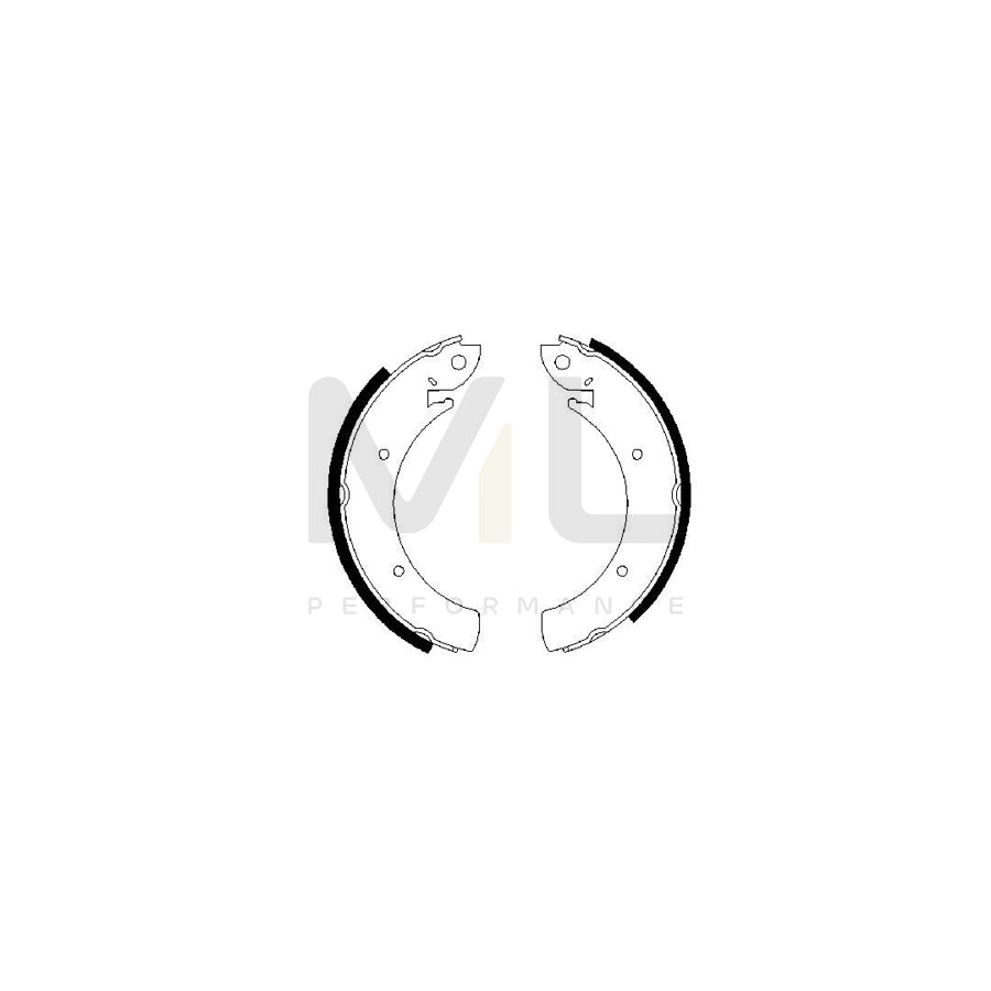 BOSCH 0 986 487 648 Brake Shoe Set | ML Performance Car Parts