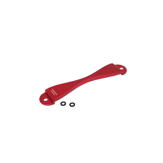 Mishimoto MMTD-SUB-RD Subaru CNC Battery Tie-Down - Red