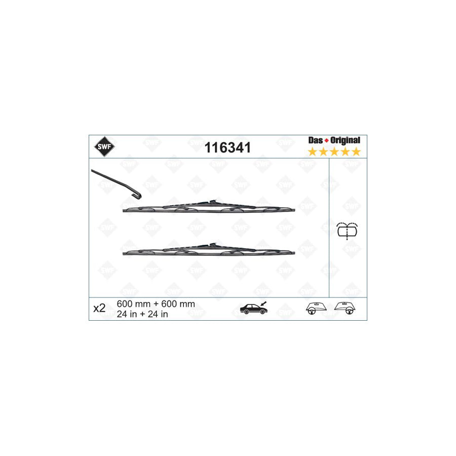 Swf Original 116341 Wiper Blade | ML Performance UK Car Parts