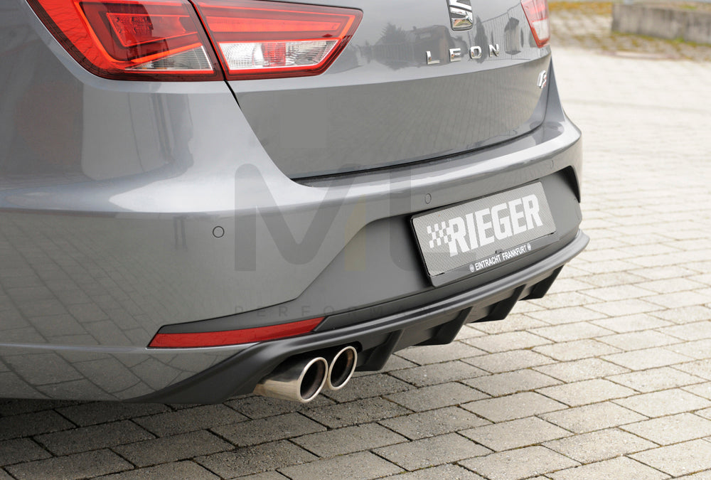 Rieger 00027020 SEAT 5F Leon FR Rear Diffuser 4 | ML Performance UK Car Parts