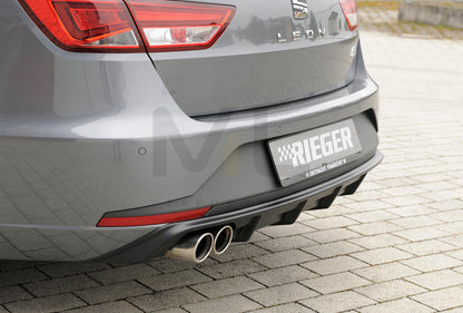 Rieger 00027020 SEAT 5F Leon FR Rear Diffuser 4 | ML Performance UK Car Parts