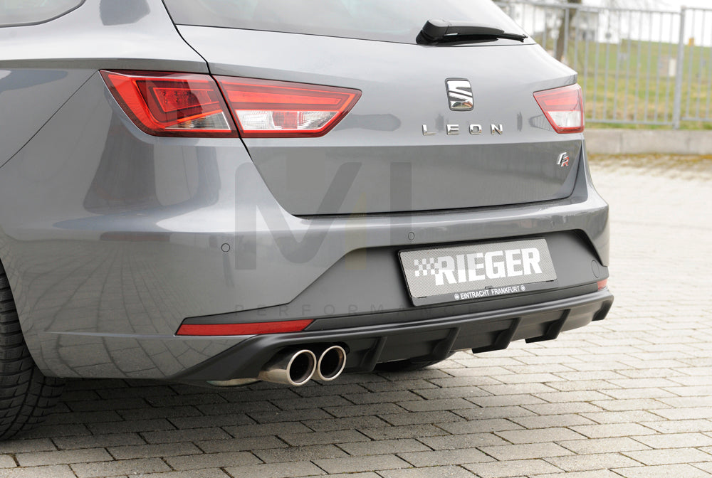 Rieger 00027020 SEAT 5F Leon FR Rear Diffuser 5 | ML Performance UK Car Parts