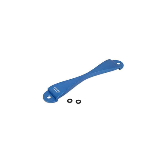 Mishimoto MMTD-SUB-BL Subaru CNC Battery Tie-Down - Blue