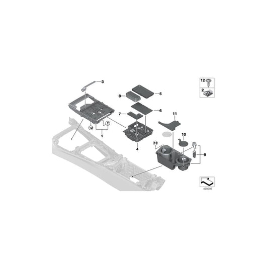 Genuine BMW 51166809003 G29 Frame, Oddments Tray (Inc. Z4 20i, Z4 30i & Z4 M40i) | ML Performance UK Car Parts