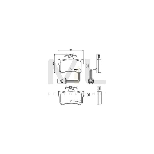 Brembo P 28 015 Brake Pad Set | ML Performance Car Parts