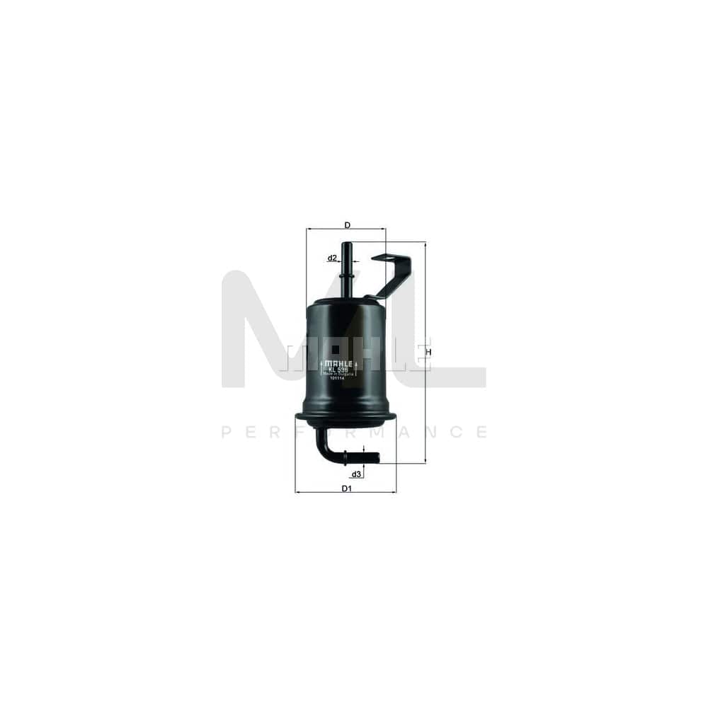 MAHLE ORIGINAL KL 536 Fuel filter In-Line Filter | ML Performance Car Parts