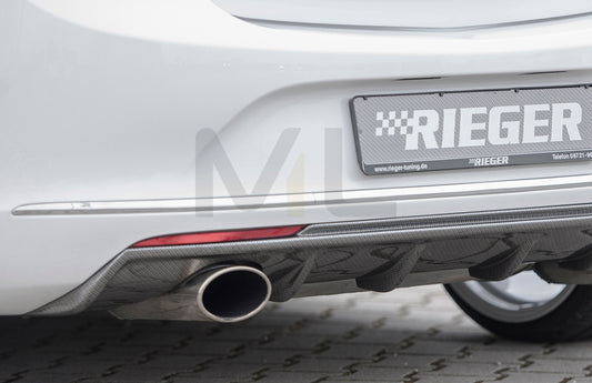 Rieger 00099273 Opel Astra J Rear Diffuser 1 | ML Performance UK Car Parts