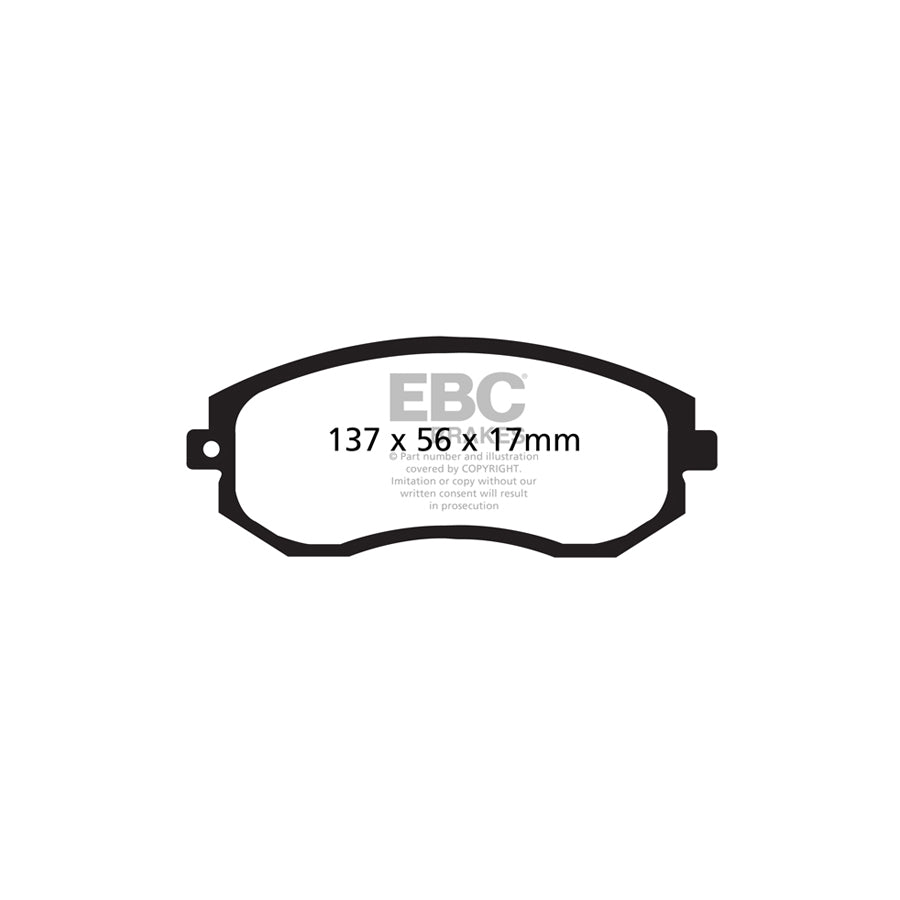 EBC DP21884 Subaru Toyota Greenstuff Front Brake Pads - Akebono Caliper 2 | ML Performance UK Car Parts