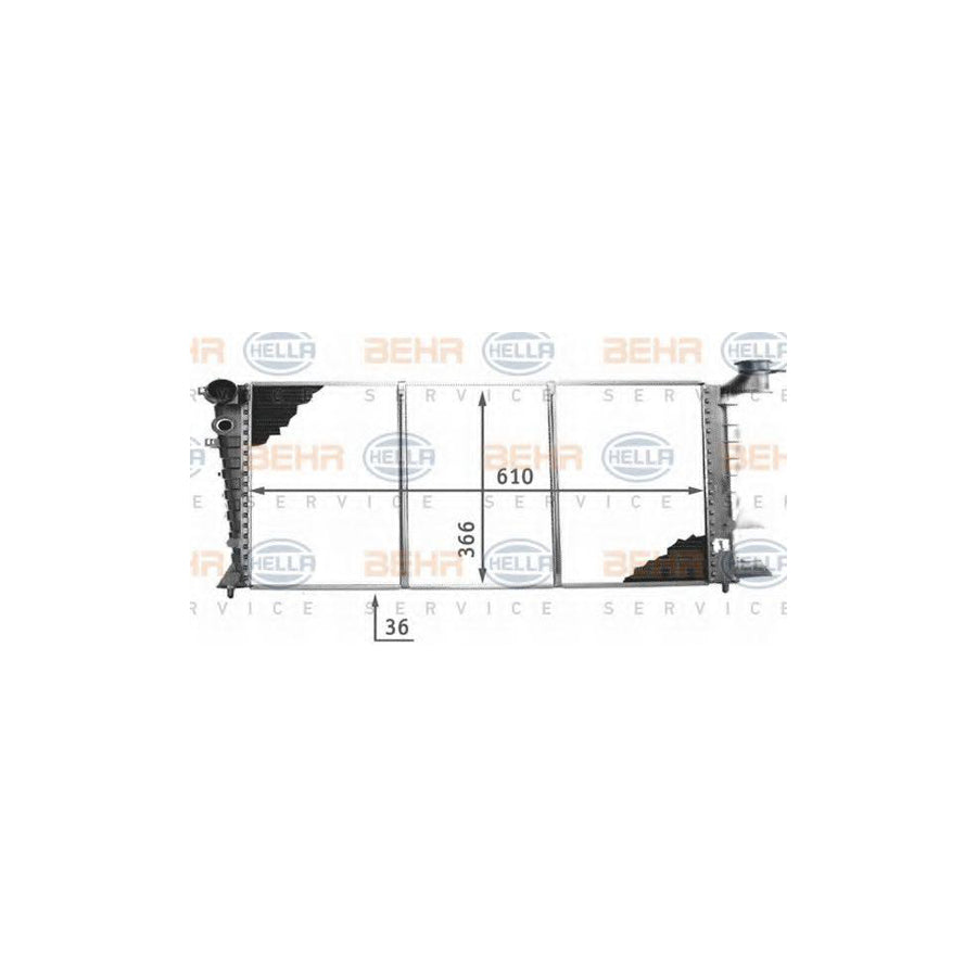 Hella 8MK 376 707-141 Engine Radiator