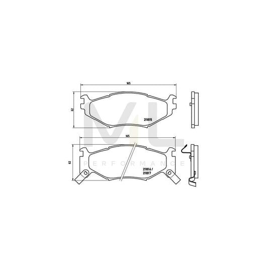 Brembo P 11 007 Brake Pad Set With Acoustic Wear Warning | ML Performance Car Parts