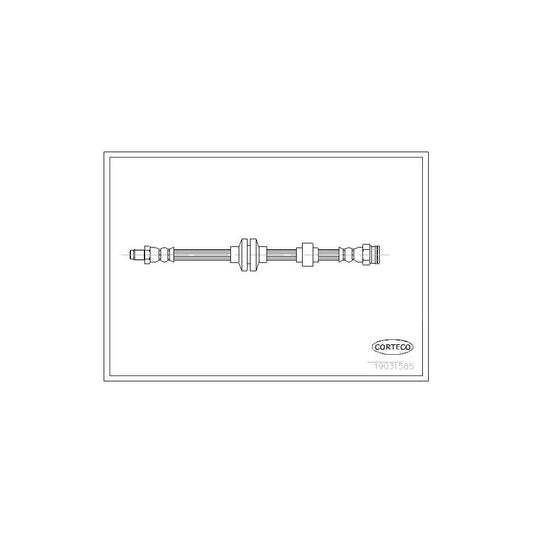 Corteco 19031585 Brake Hose For Alfa Romeo 166 (936) | ML Performance UK